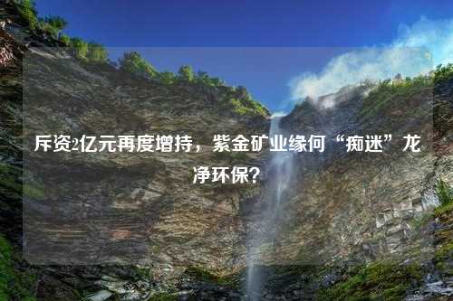 斥资2亿元再度增持，紫金矿业缘何“痴迷”龙净环保？